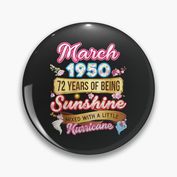 Item preview, Made In March 1950 Girl 72 Years Old 72nd Birthday Sunshine designed and sold by JakariEzer.