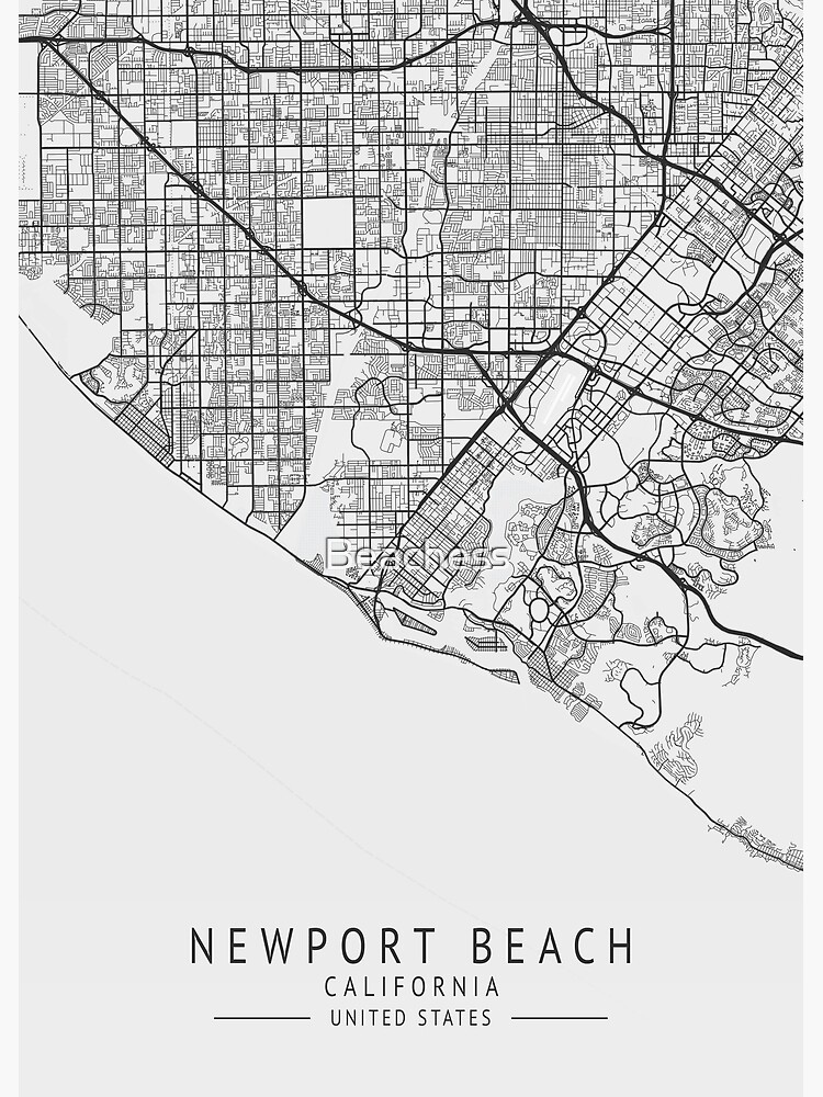 Map of Newport Beach, CA