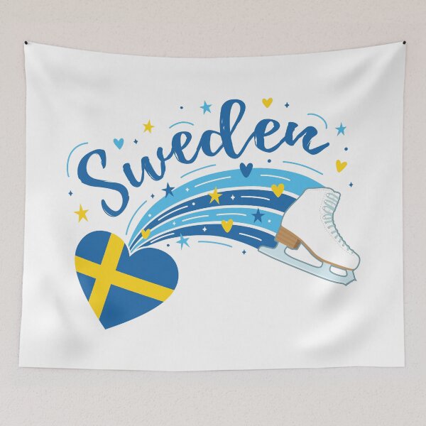 Item preview, Figure Skating Sweden (White Background) designed and sold by TripleTriple.