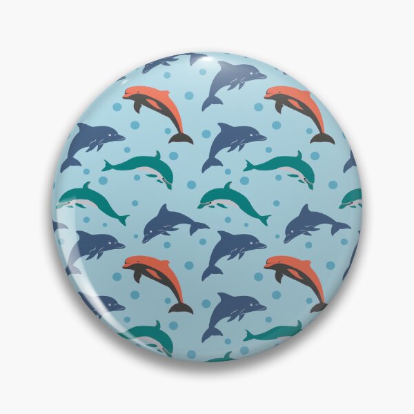 Item preview, Dolphins in the light blue | Beautiful Dolphins Pattern designed and sold by SeemDev786.