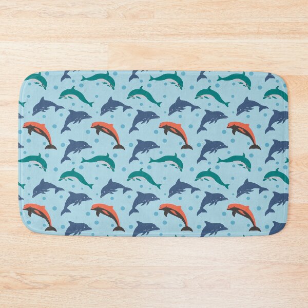 Item preview, Dolphins in the light blue | Beautiful Dolphins Pattern designed and sold by SeemDev786.