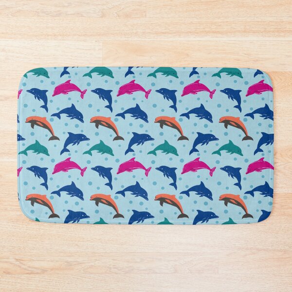 Item preview,  Dolphins in the light blue | Beautiful Dolphins Pattern designed and sold by SeemDev786.