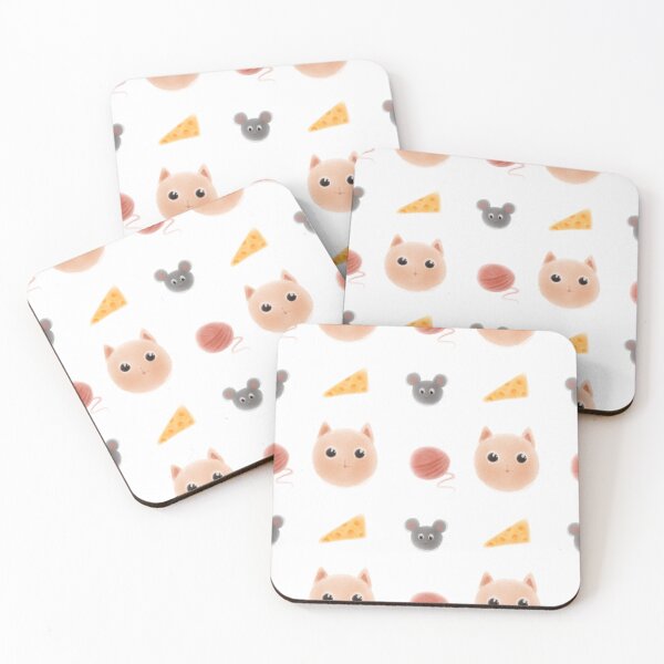 Item preview, cat and mouse cheese and ball designed and sold by katyamerzlikina.