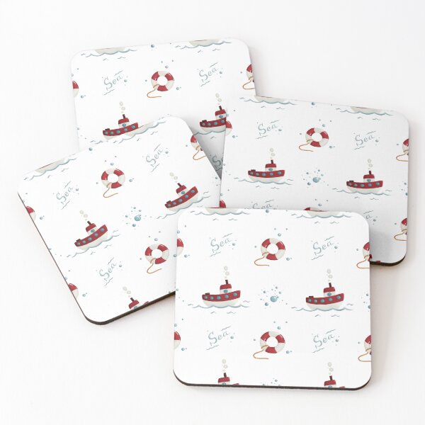 Item preview, boat and sea, lifebuoy designed and sold by katyamerzlikina.