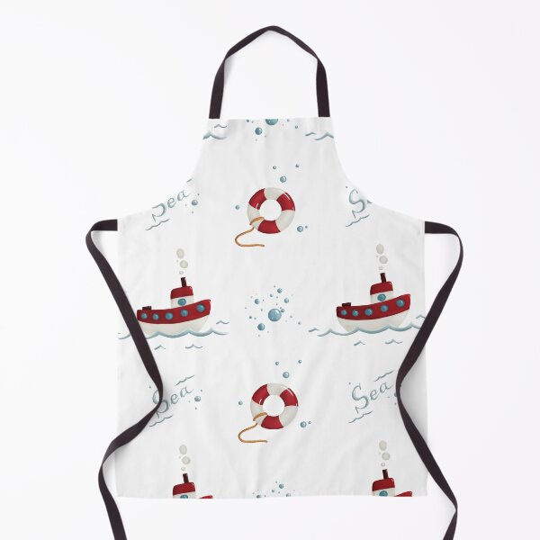 Item preview, boat and sea, lifebuoy designed and sold by katyamerzlikina.