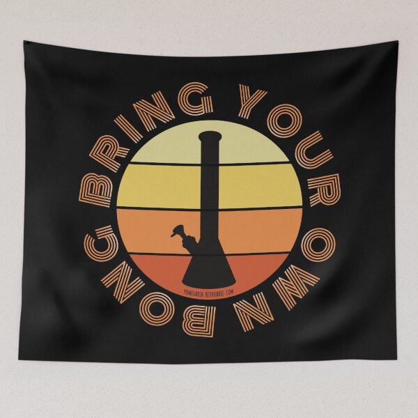 Item preview, Retro Vintage Sunset Orange Bong-Bring your own bong designed and sold by YomeHayin.