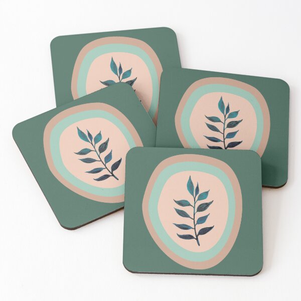 Item preview,  Botanical Boho Tropical Plant Minimalistic Pastel Color Abstract Shapes 1 designed and sold by LamaraK.