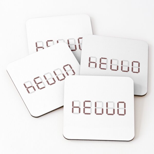 Item preview, hELLO! rotated calculator salute designed and sold by Pablo Carlos Budassi.