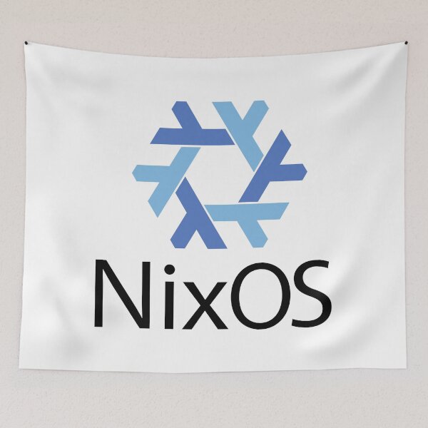 Item preview, NixOs blue with text designed and sold by yisraeldov.