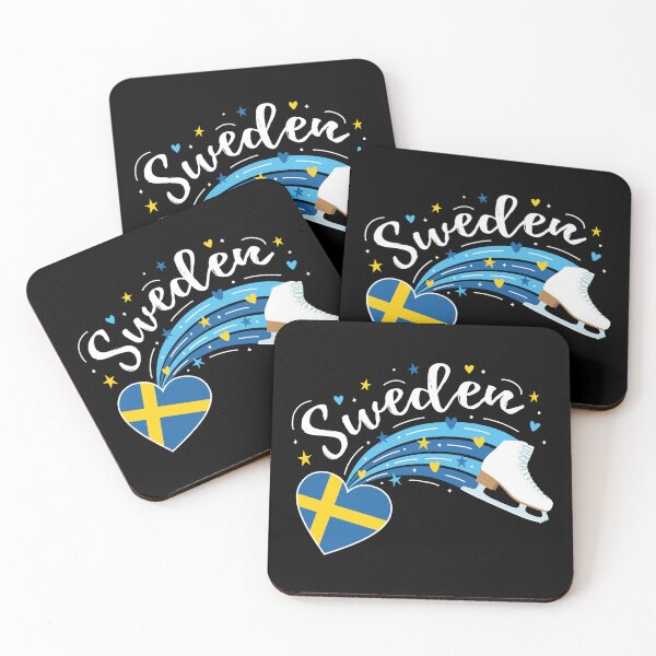 Item preview, Figure Skating Sweden (Black Background) designed and sold by TripleTriple.