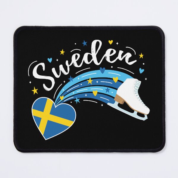 Item preview, Figure Skating Sweden (Black Background) designed and sold by TripleTriple.