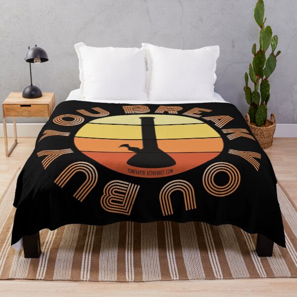 Aperçu de l'œuvre Rétro Vintage Sunset Orange Bong-vous cassez vous achetez créée et vendue par YomeHayin.