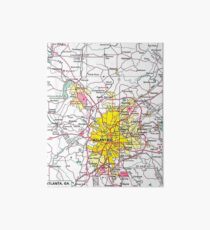 Atlanta Map Art Board