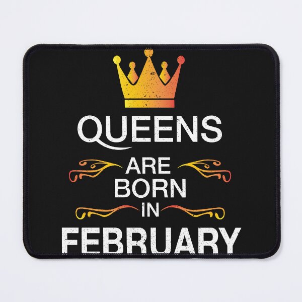 Item preview, Queens are born in February Vintage – February birthday Quotes designed and sold by BahaaIB.