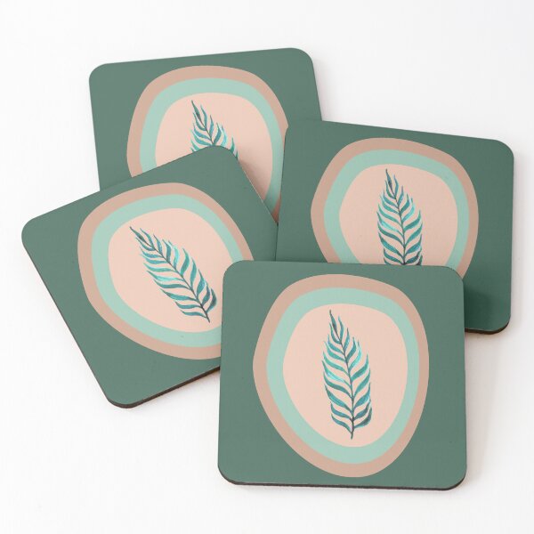 Item preview, Botanical Boho Tropical Plant Minimalistic Pastel Color Abstract Shapes 2 designed and sold by LamaraK.