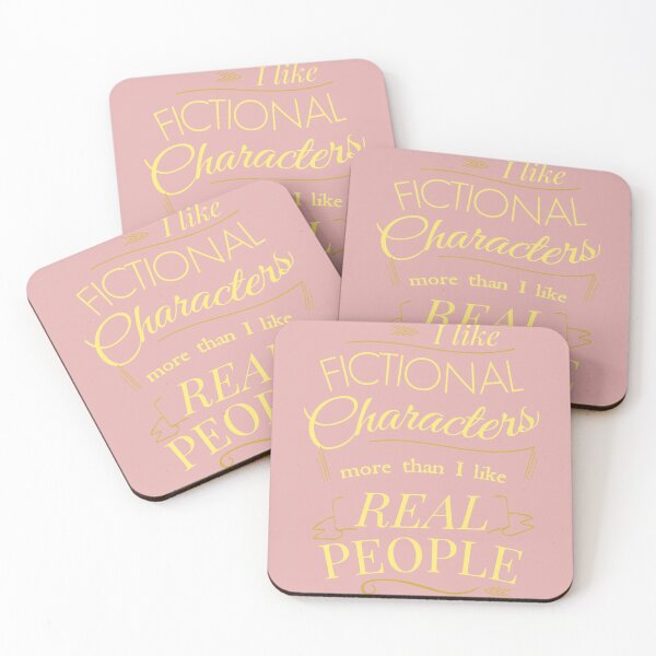 Item preview, I like fictional characters more than real people Fitted  designed and sold by ScandinavianW.
