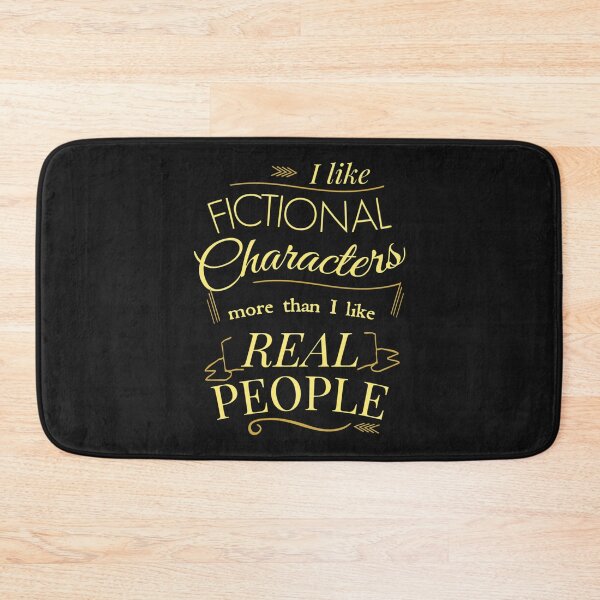 Item preview, I like fictional characters more than real people Fitted  designed and sold by ScandinavianW.