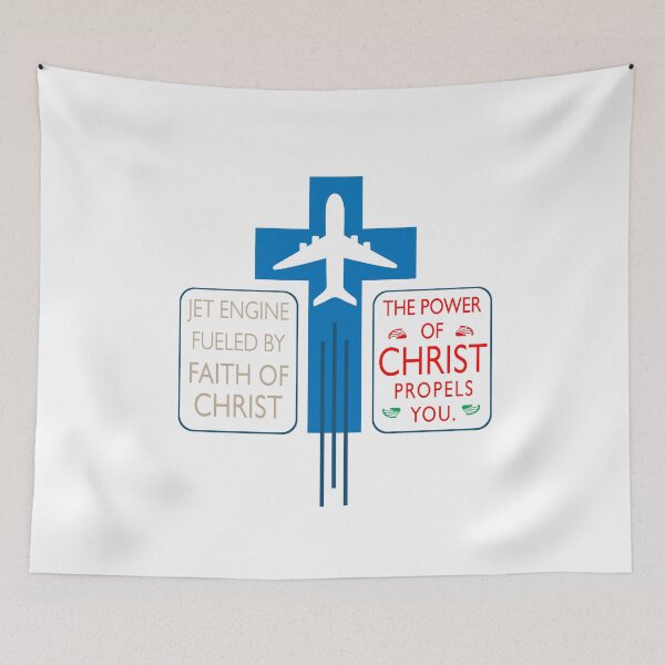 Item preview, Plane Fueled with the Faith of Christ Design designed and sold by sebastian3210.