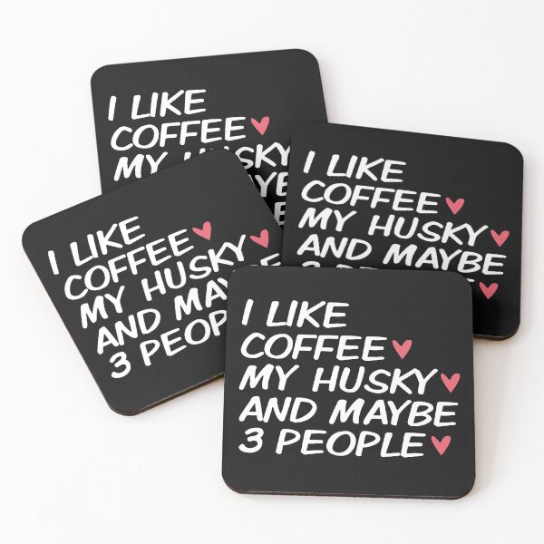 Item preview, Coffee and Siberian Husky Dog Funny Gift for Siberian Husky Dog Mom Dad Owner Lover designed and sold by alenaz.