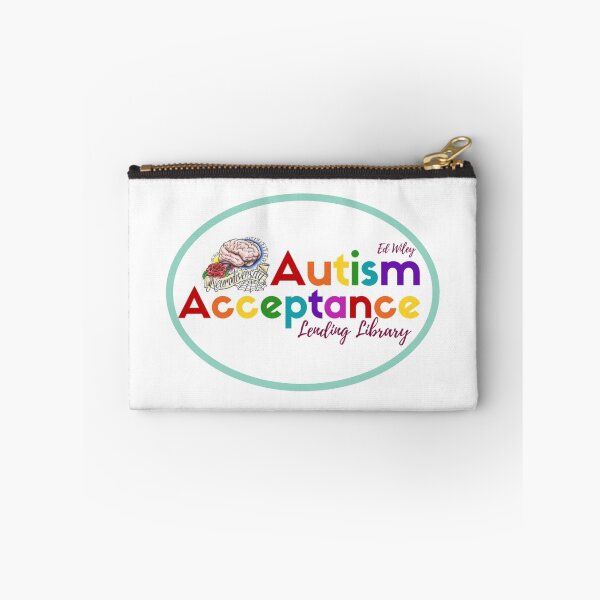 Item preview, Library logo w/rainbow text designed and sold by EWAutismLibrary.