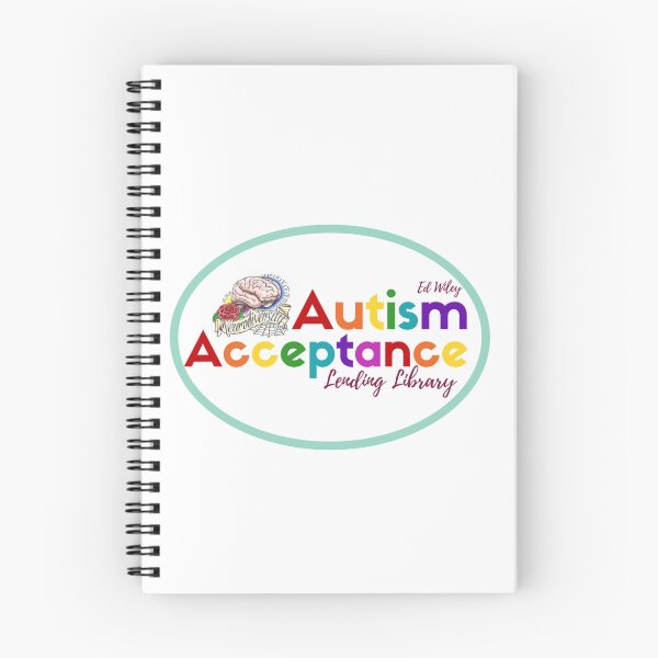 Item preview, Library logo w/rainbow text designed and sold by EWAutismLibrary.