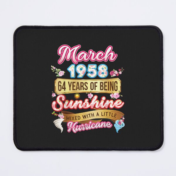 Item preview, Made In March 1958 Girl 64 Years Old 64th Birthday Sunshine designed and sold by JakariEzer.