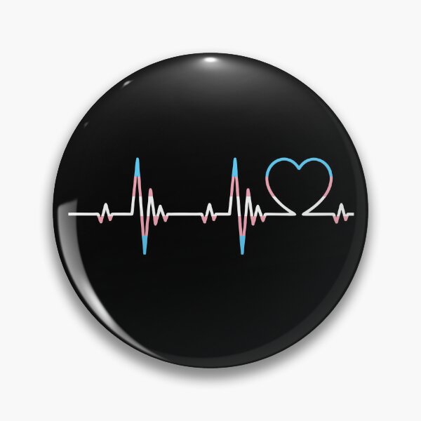 Item preview, Transgender Heartbeat Trans Pride Heart Pulse Cute designed and sold by alenaz.