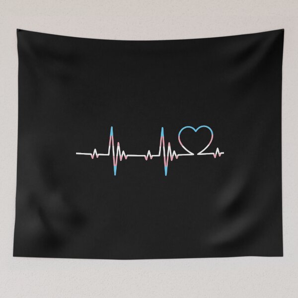 Item preview, Transgender Heartbeat Trans Pride Heart Pulse Cute designed and sold by alenaz.
