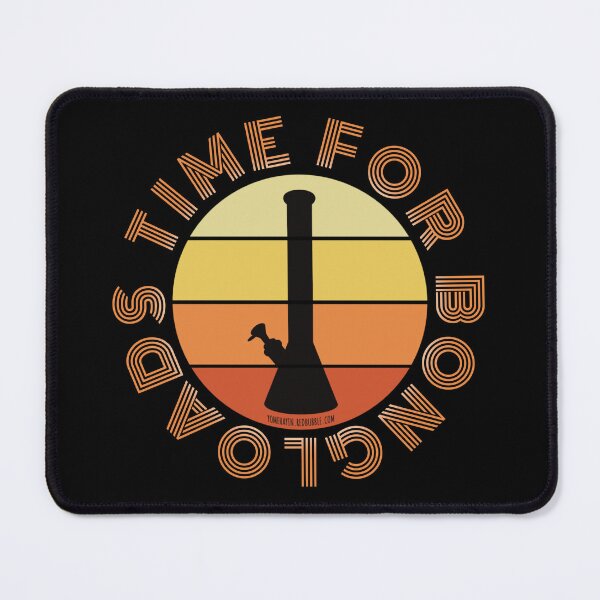 Item preview, Retro Vintage Sunset Orange Bong-Time for bong loads designed and sold by YomeHayin.