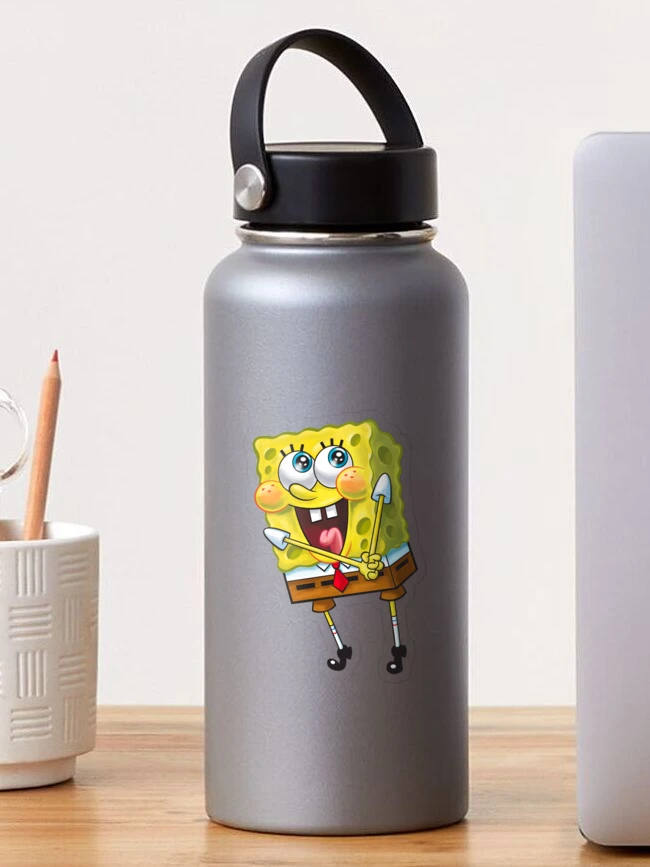 Spongebob Yellow Water Bottle Pvc, Collectable Spongebob Square Pants Bottle  for Fans as a Gift Idea 