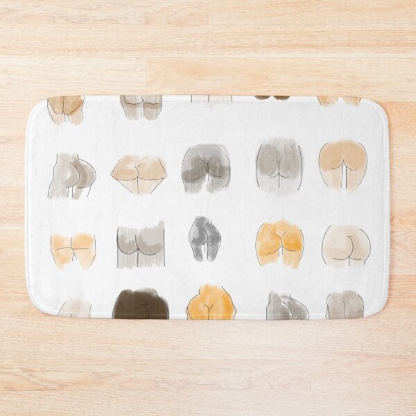 Item preview, Boho Funny Bathroom Women Butts Bathroom Typography Decor Modern Art designed and sold by SuccessHunters.