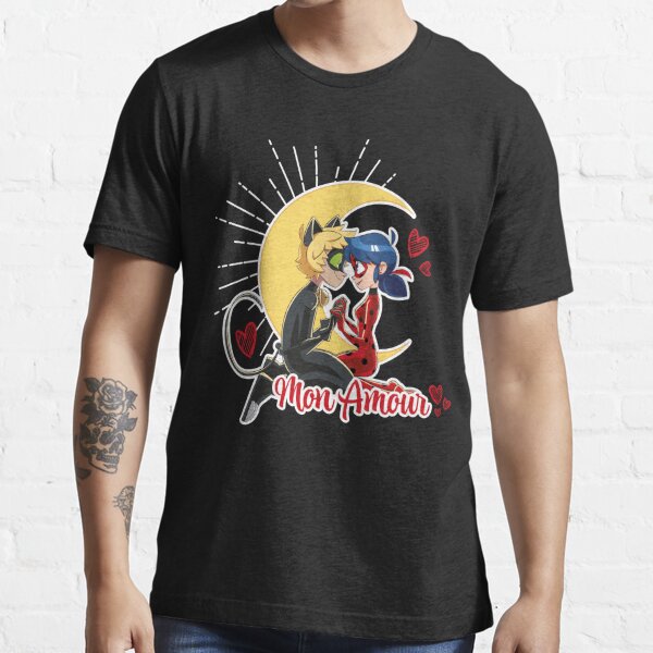 Miraculous Ladybug & Chat Noir St Valentin T-shirt essentiel