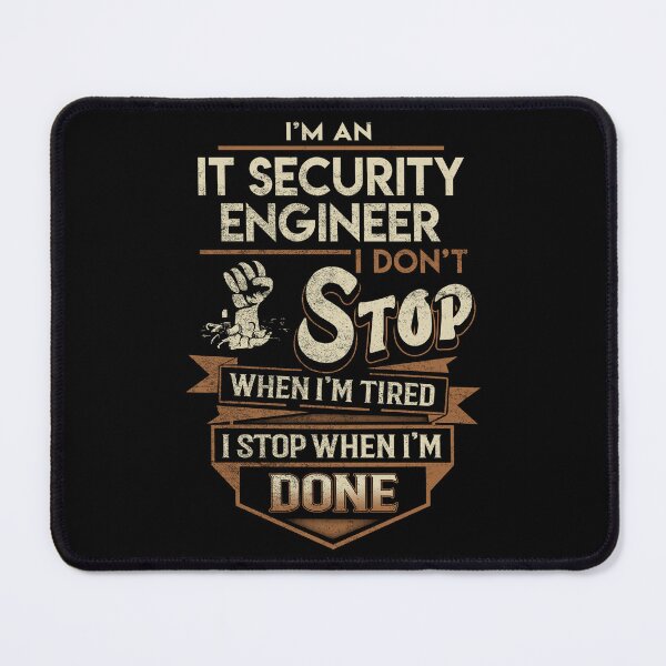 Item preview, It Security Engineer T Shirt - I Stop When Done Job Gift Item Tee designed and sold by natalinedk.