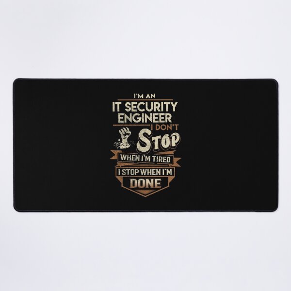 Item preview, It Security Engineer T Shirt - I Stop When Done Job Gift Item Tee designed and sold by natalinedk.
