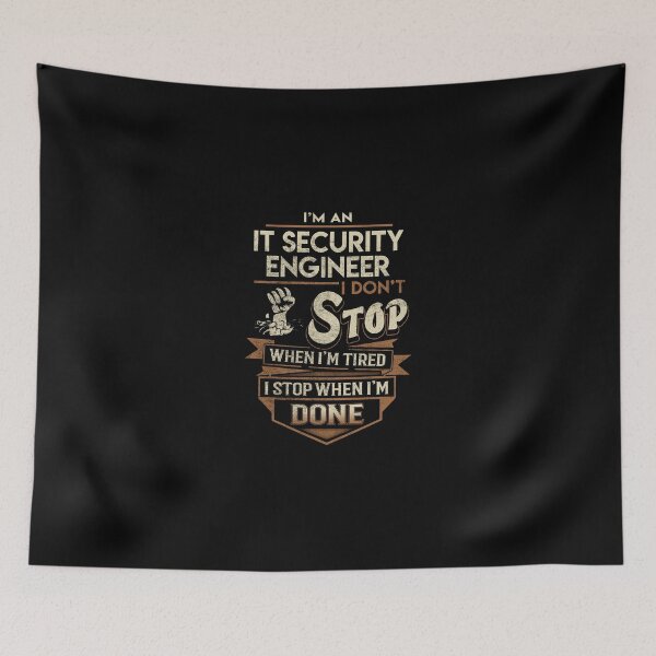 Item preview, It Security Engineer T Shirt - I Stop When Done Job Gift Item Tee designed and sold by natalinedk.