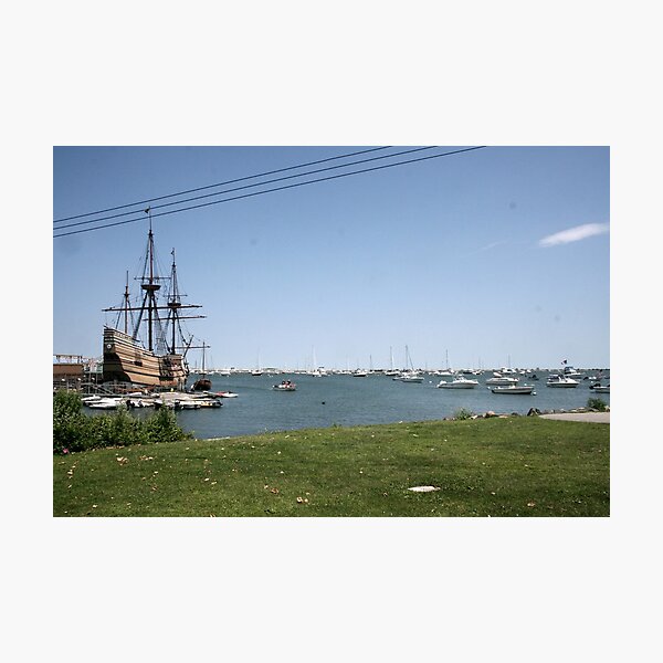 Mayflower II replica in Plymouth MA Photographic Print