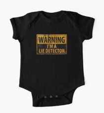WARNING, I'M A LIE DETECTOR Metal Rust Sign - Danger Caution One Piece - Short Sleeve