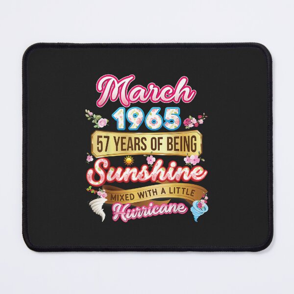 Item preview, Made In March 1965 Girl 57 Years Old 57th Birthday Sunshine designed and sold by JakariEzer.