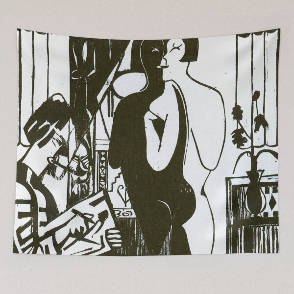 Item preview, HD ERNST LUDWIG KIRCHNER - Painter and model 1936 designed and sold by Go Logo Designs.
