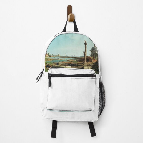 Item preview, Canaletto: A lock, a column, and a church beside a lagoon designed and sold by tdkrbooks.