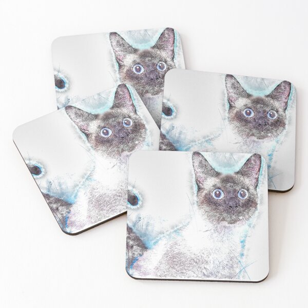 Item preview, Siamese Cat Abstract color designed and sold by artdragongift 15.