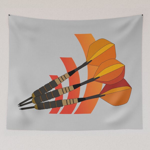 Item preview, Darts sport drawing designed and sold by Blondiabshop.