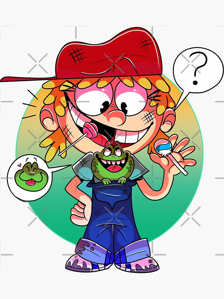 "Funny Man The Loud House Lana Loud Graphic For Fans" Sticker by