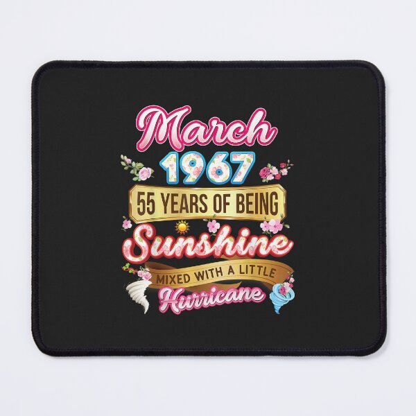 Item preview, Made In March 1967 Girl 55 Years Old 55th Birthday Sunshine designed and sold by JakariEzer.