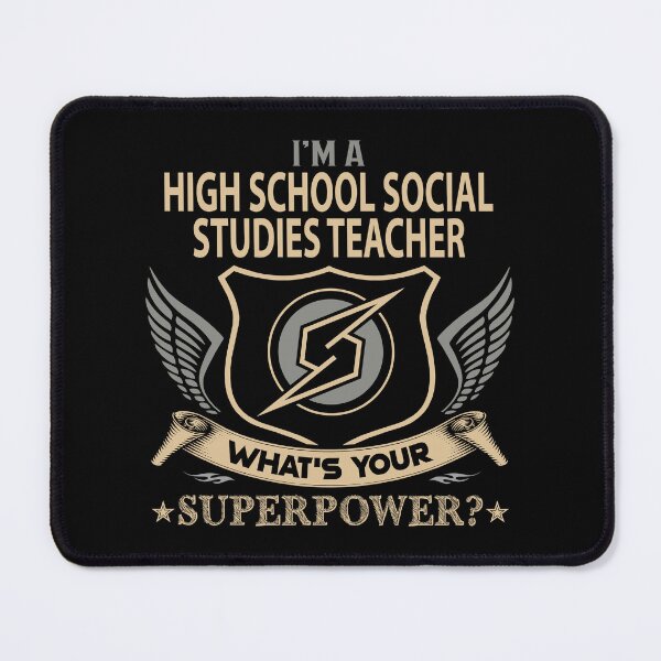 Item preview, High School Social Studies Teacher T Shirt - What Is Your Superpower Job Gift Item Tee designed and sold by nutallrosario.