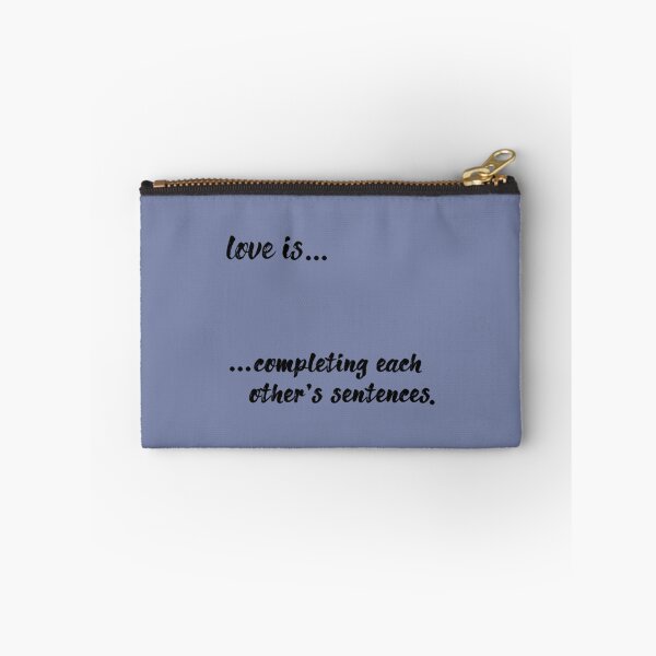 Item preview, love is... completing each other_s sentences       designed and sold by Venn21s.