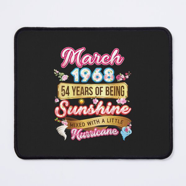 Item preview, Made In March 1968 Girl 54 Years Old 54th Birthday Sunshine designed and sold by JakariEzer.