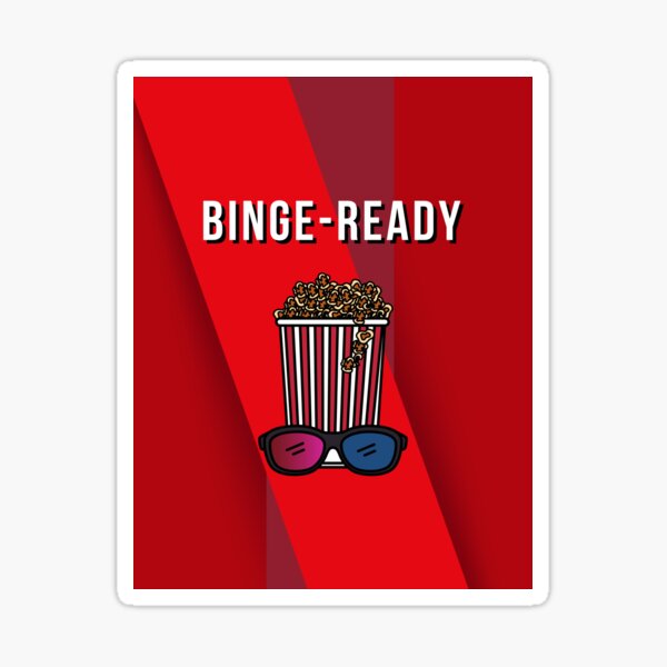 Binge Watching Sticker