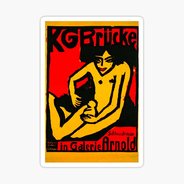 Item preview, HD ERNST LUDWIG KIRCHNER - Die Brücke 1910 designed and sold by gologodesigns.