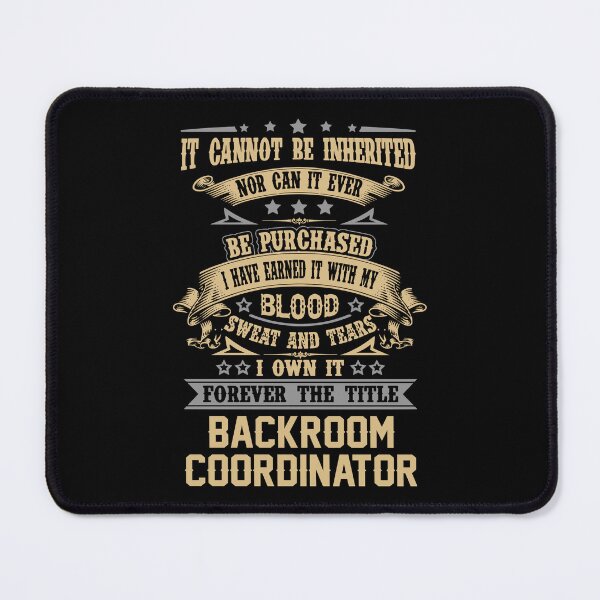 Item preview, Backroom Coordinator T Shirt - Forever The Title Job Gift Item Tee designed and sold by celiagomez456.